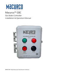 Thumbnail of document Manual - GBC Gas Boiler Controller